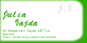 julia vajda business card